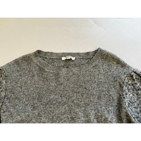 Splendid Womens XL Gray Textured Knit Sweater Cottagecore Lagenlook Boho - Picture 12 of 16